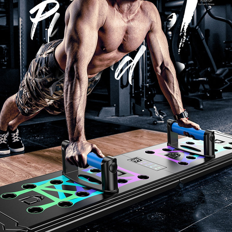 Contando Push-Up Rack Board para Fitness, exercício de construção muscular abdominal, treinamento Sport Workout, ginásio, Push Up Stand, ABS